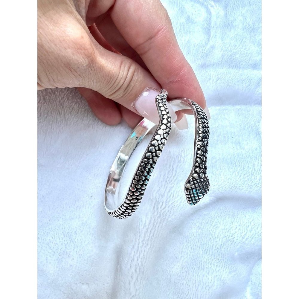 925 Divine Feminine Snake Serpent Bracelet - Picture 8 of 9